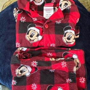 Disney Red and Black Mickey Mouse Pajama Set